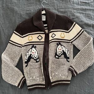Vintage equestrian cardigan
